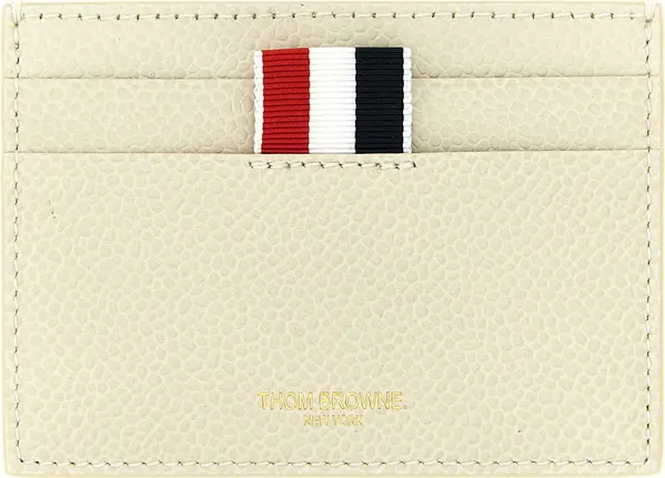 Beige Calfskin Cardholder
