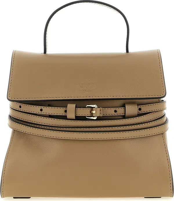 Beige Napa Leather / Calf Bos Taurus Handbag