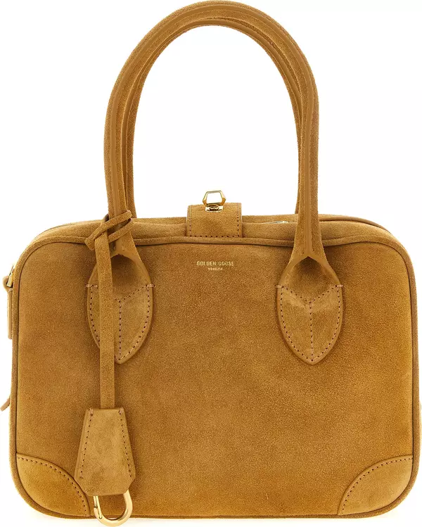 Beige Cowhide Handbag
