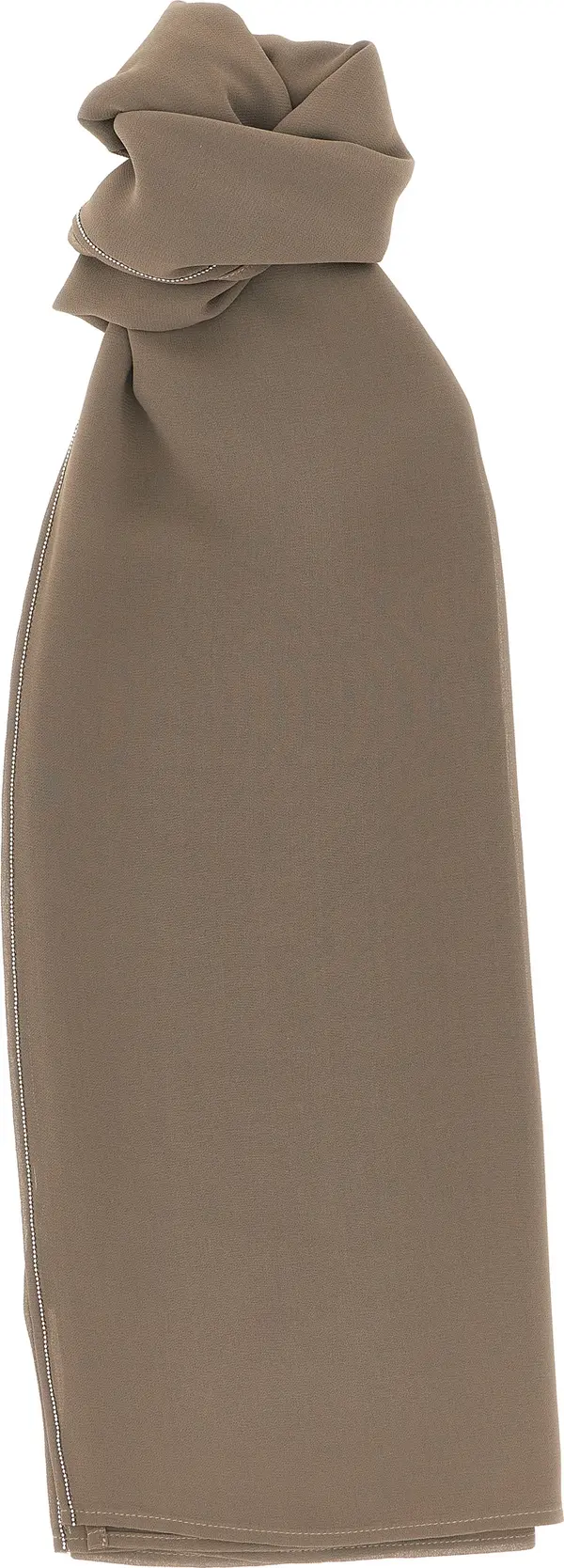 Brown Polyester Scarf