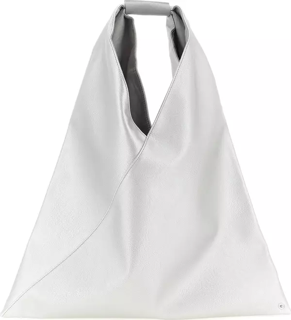 Silver Polyethylene Handbag