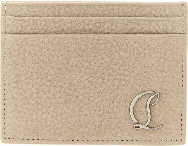 Beige Calfskin Cardholder