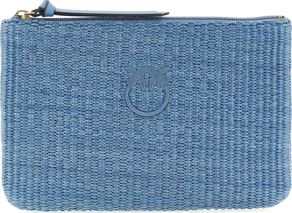 Blue Polypropylene Clutch Bag