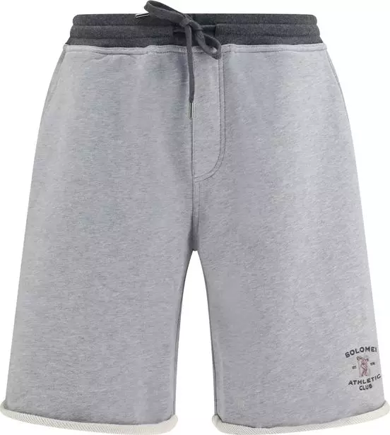 Gray Cotton Bermuda Shorts
