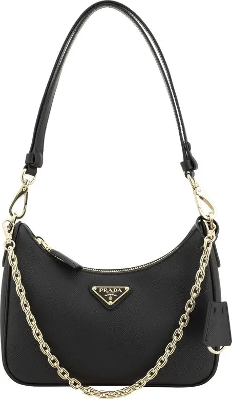 Black Calf Leather Bos Taurus Shoulder Bag