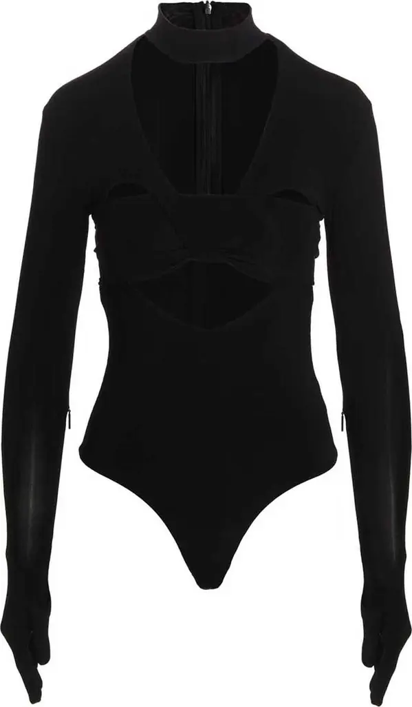 Black Viscose Bodysuit