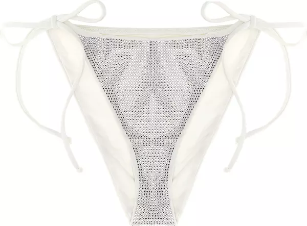 White Polyamide Swim Briefs