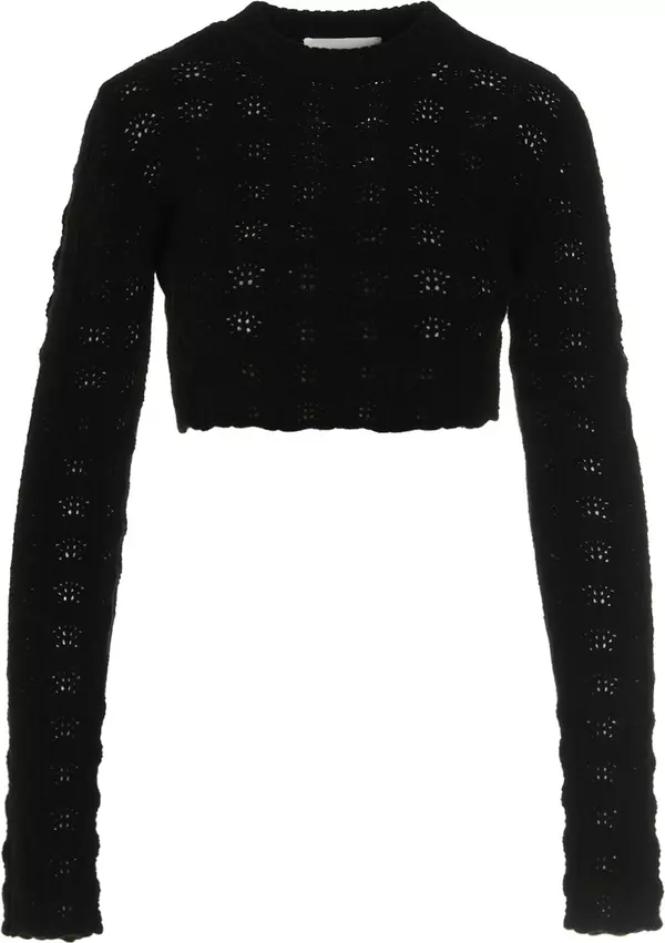 Black Wool Cardigan