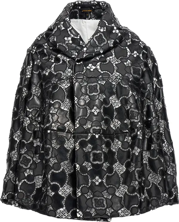 Bicolor Polyethylene Leather Jacket