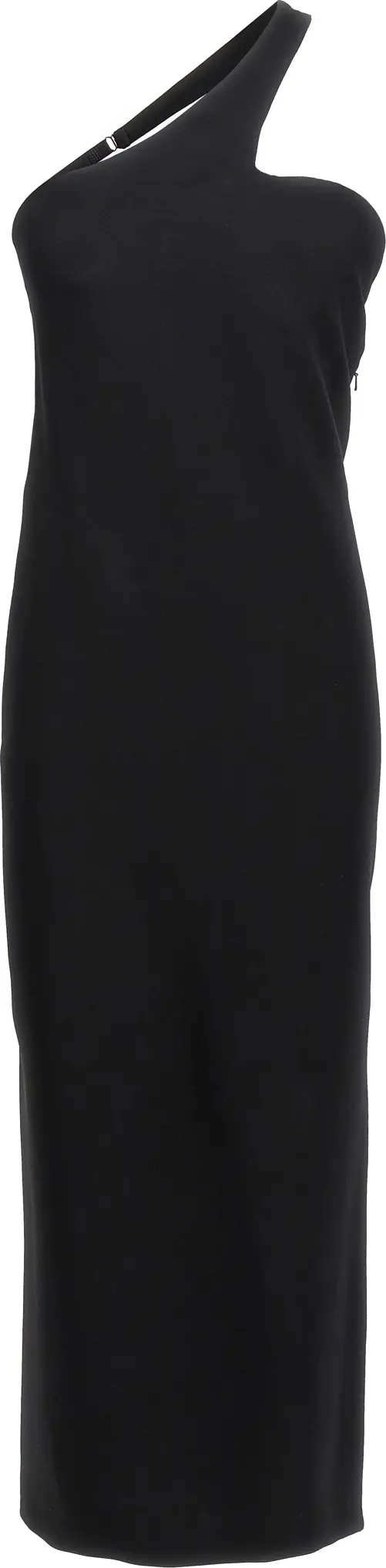 Black Viscose Long Skirt