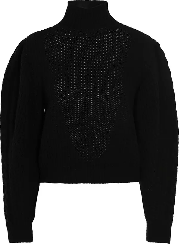 Black Wool Cardigan
