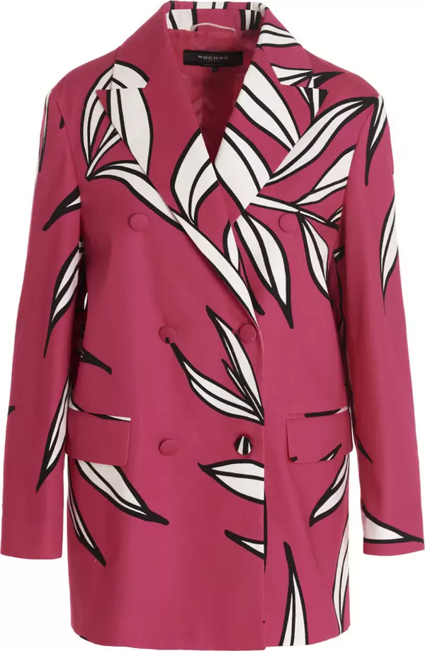 Fuchsia Cotton Blazer