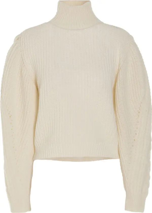 White Wool Cardigan