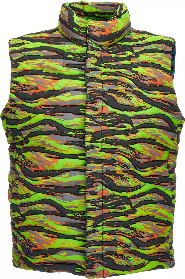 Multicolor Cotton Sleeveless Jacket