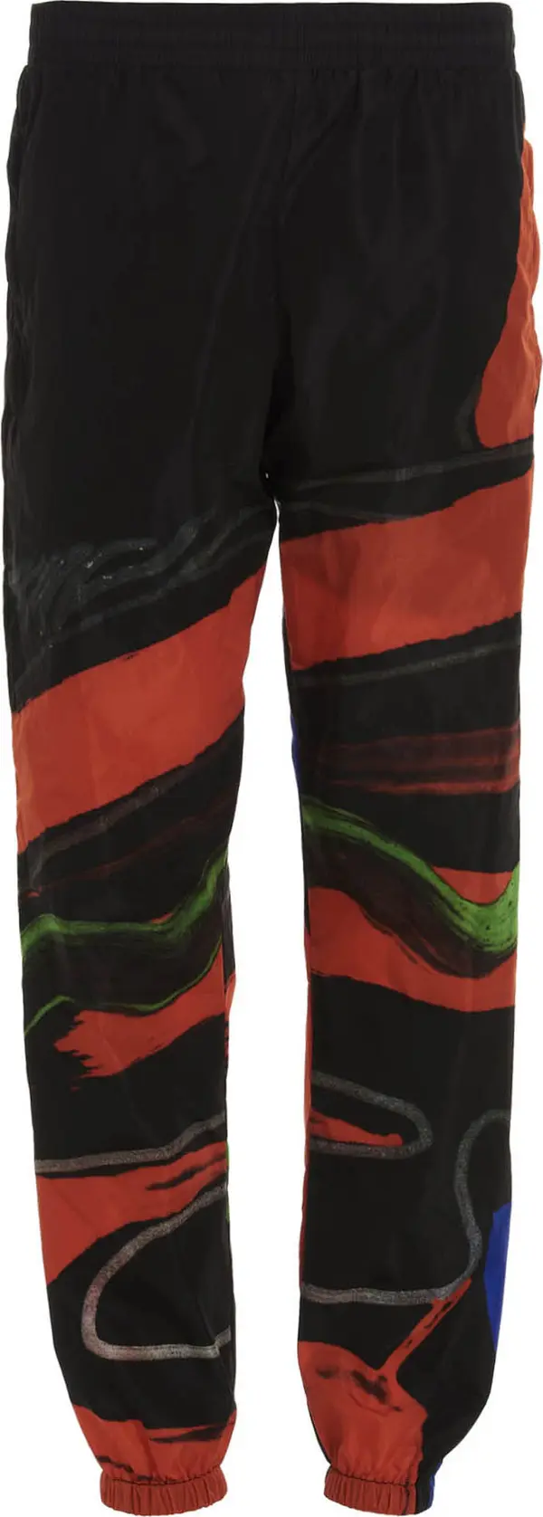 Black Polyamide Athletic Pants
