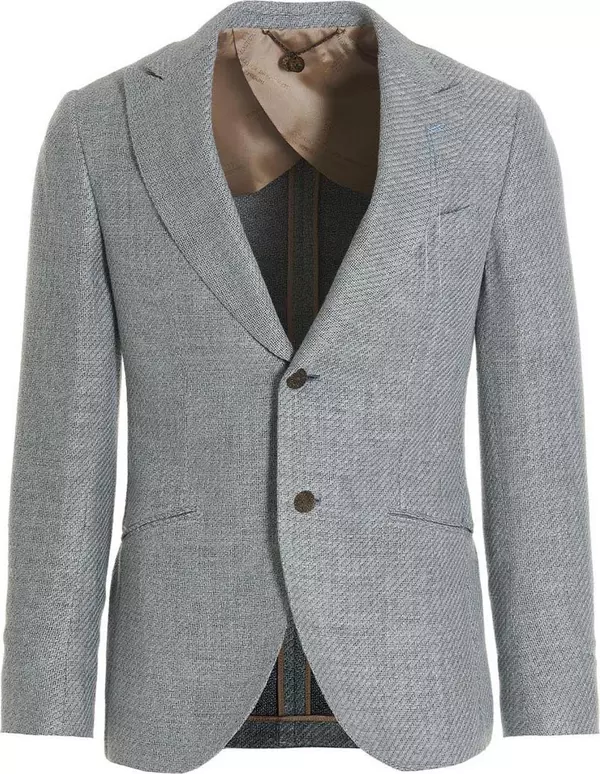 Blue Silk Blazer