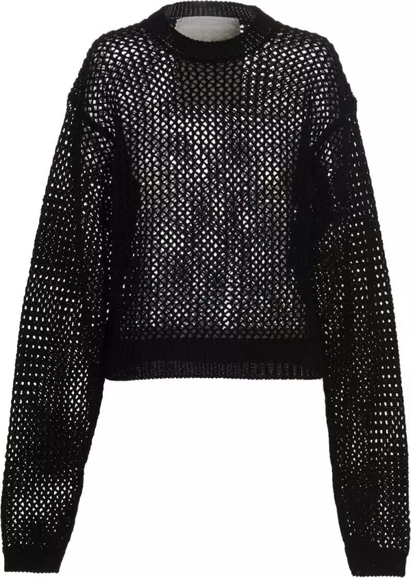 Black Cotton Cardigan