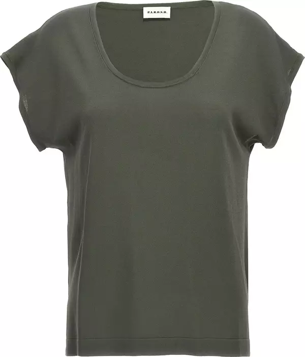 Bicolor Viscose T-Shirt