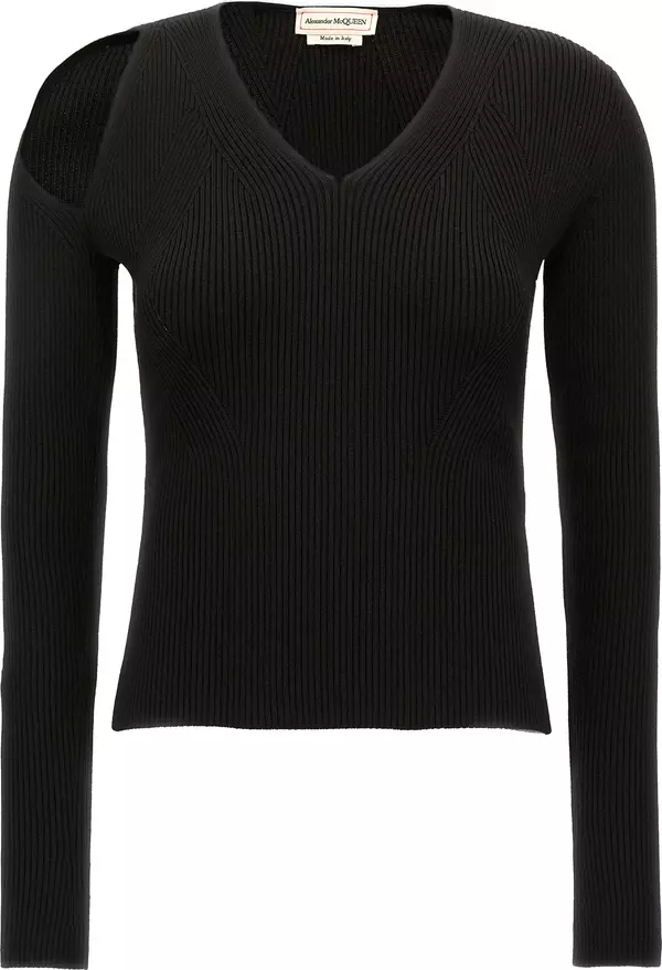 Black Wool Cardigan
