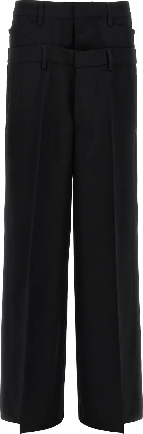 Black Virgin Wool Dress Pants