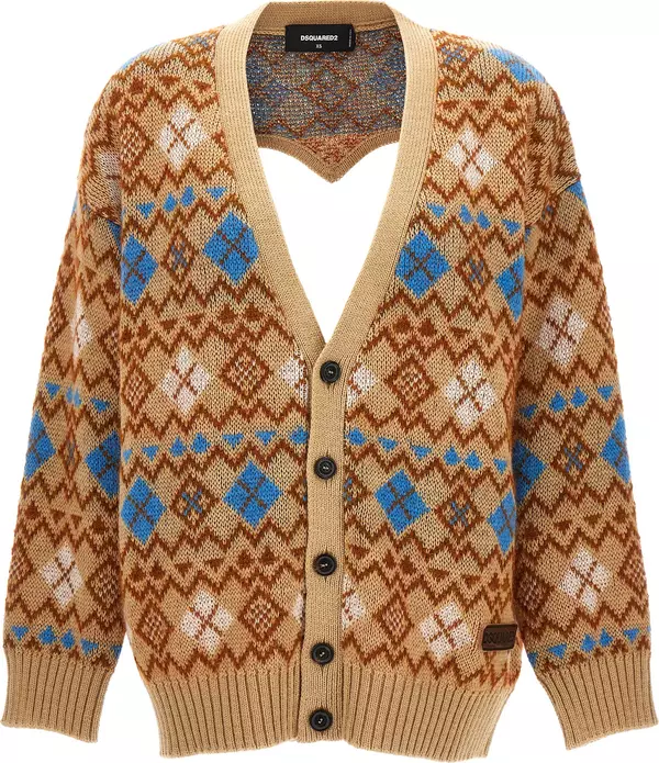 Multicolor Wool Cardigan
