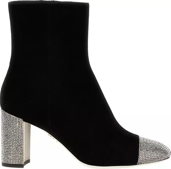 Black Leather Ankle Boots
