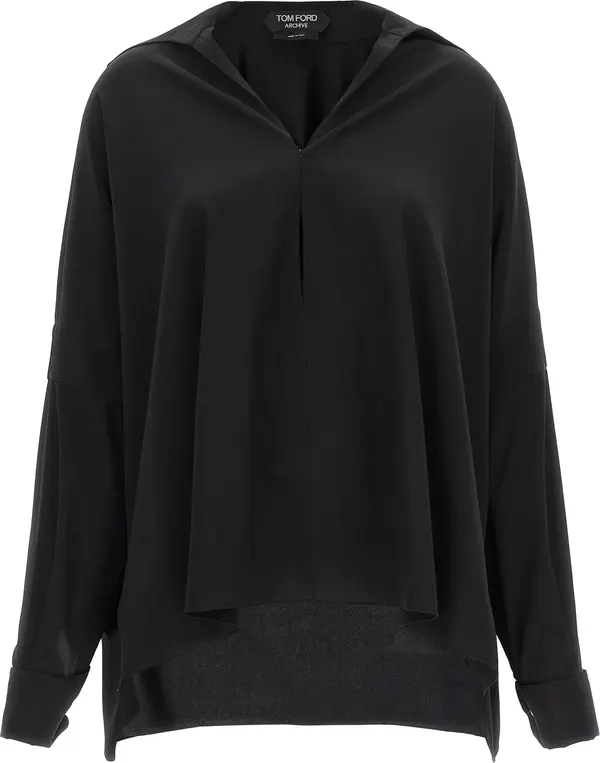 Black Silk Blouse