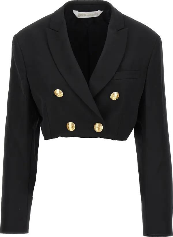 Black Polyester Blazer