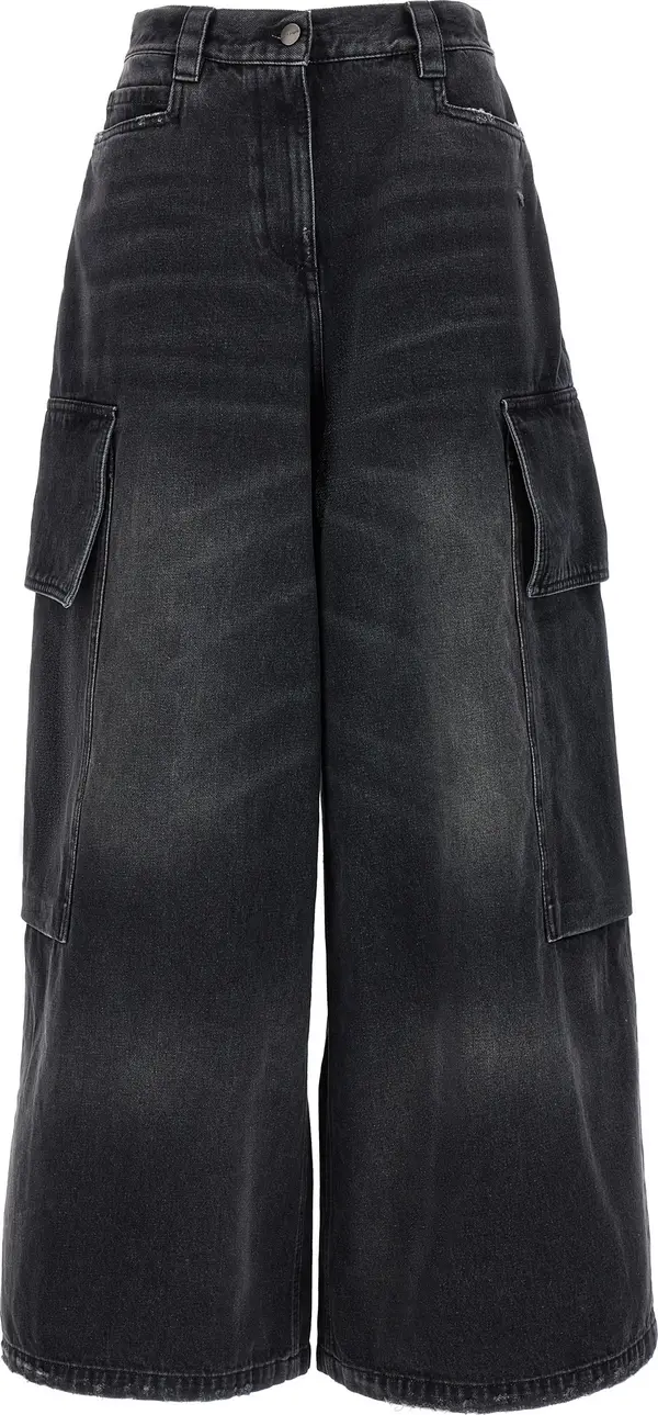 Gray Cotton Cargo Shorts