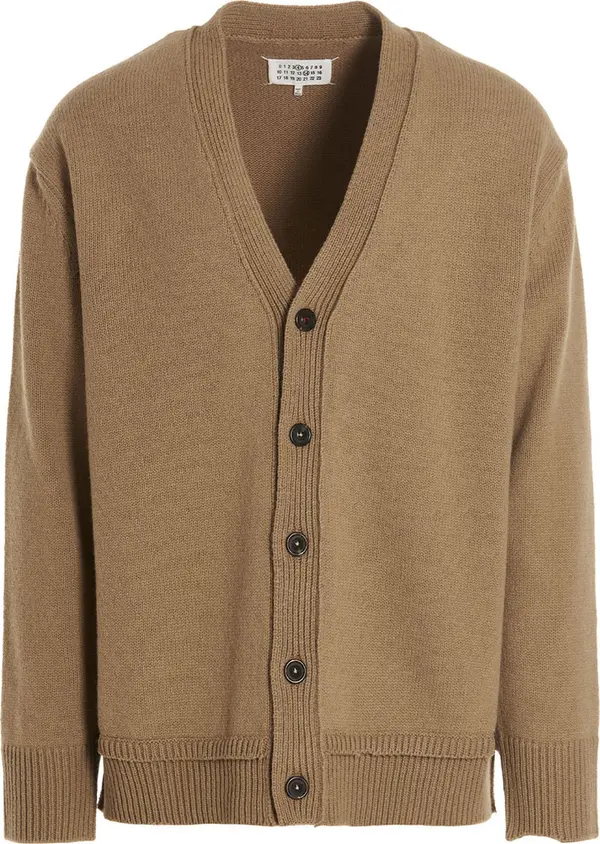 Beige Wool Cardigan