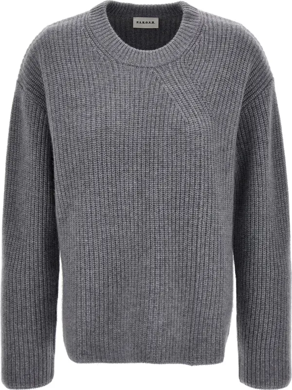 Gray Cashmere Cardigan