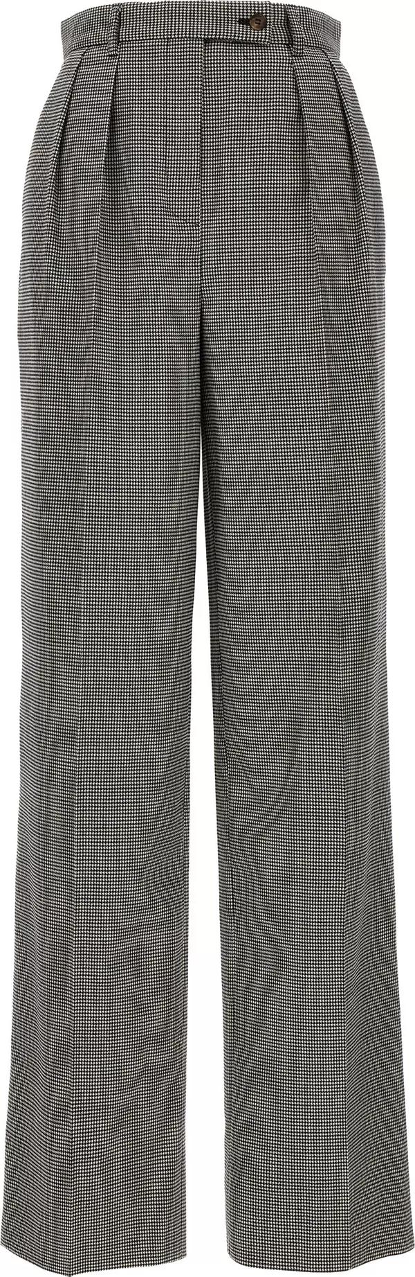 Bicolor Elastane Casual Pants