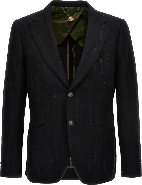 Black Cotton Blazer