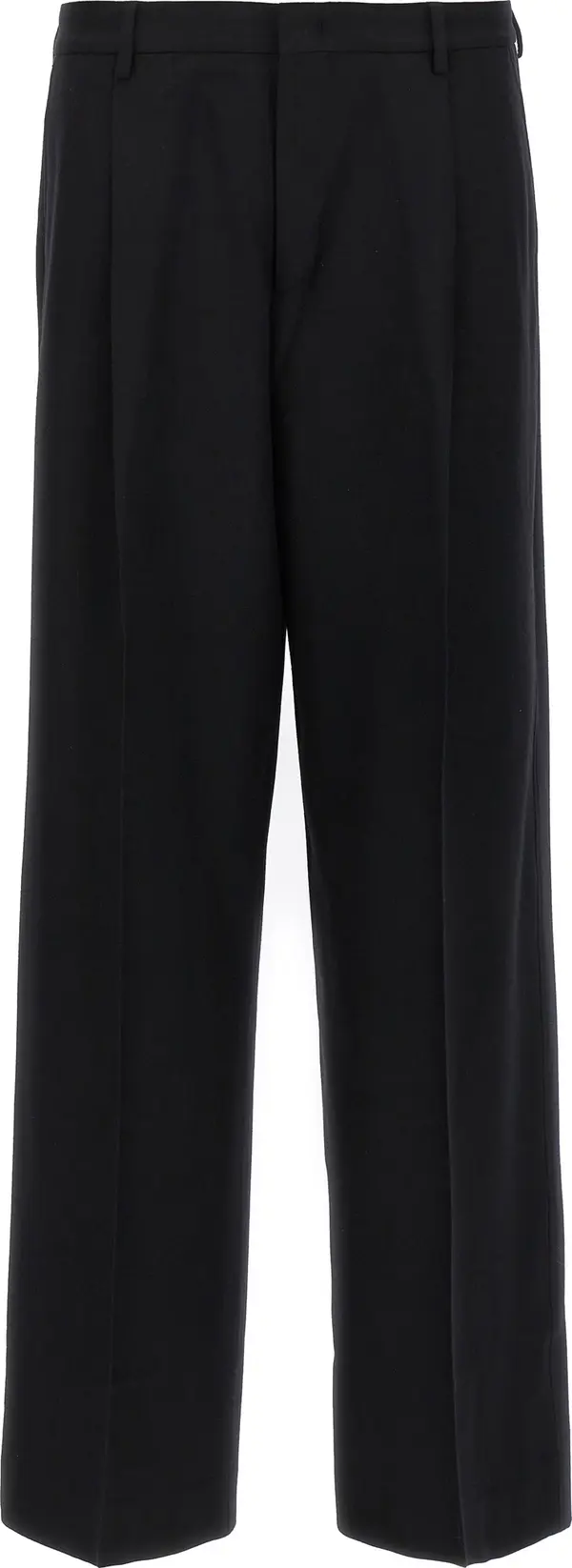 Black Virgin Wool Dress Pants