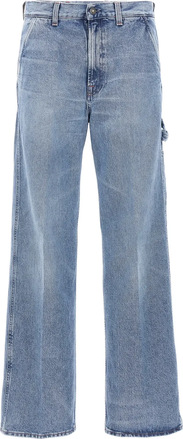 Blue Cotton Relaxed Fit Jeans