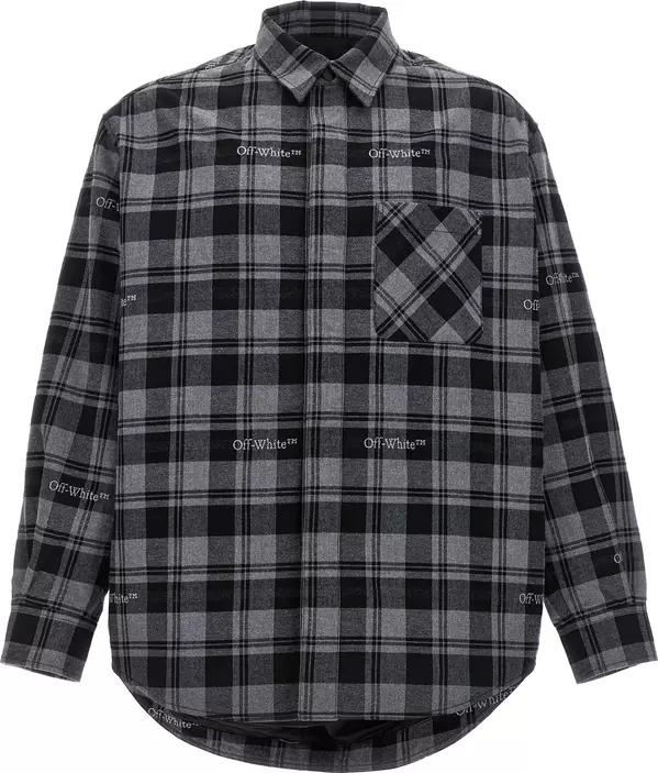Gray Cotton Shell Jacket