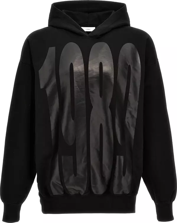 Black Cotton Sweatshirt