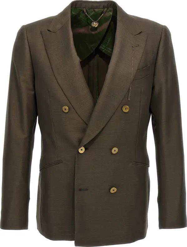 Bicolor Wool Blazer