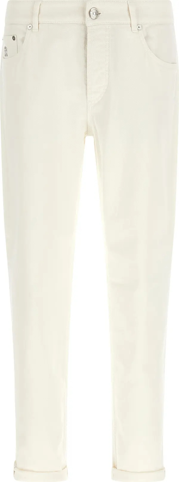 White Cotton Jeans Denim