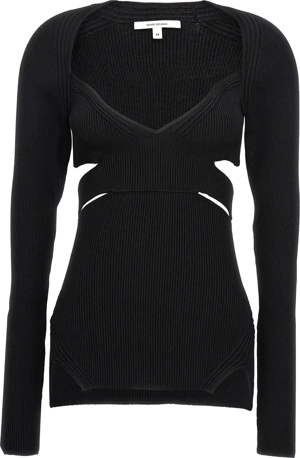 Black Viscose Cardigan