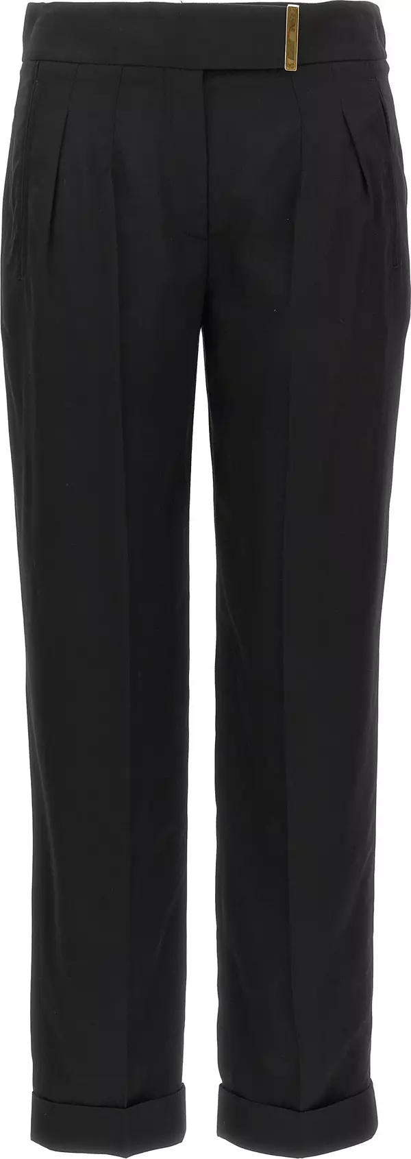 Black Viscose Dress Pants