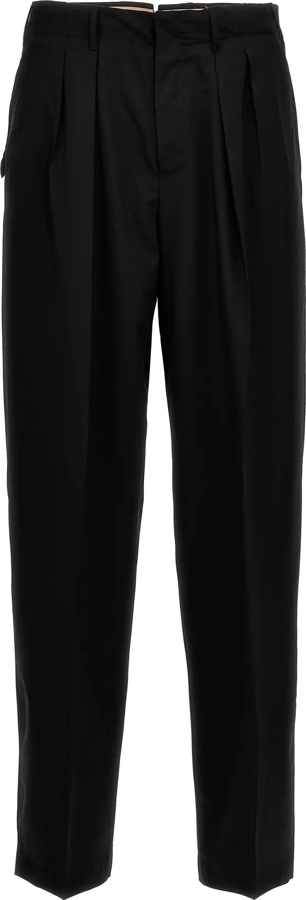 Black Virgin Wool Dress Pants