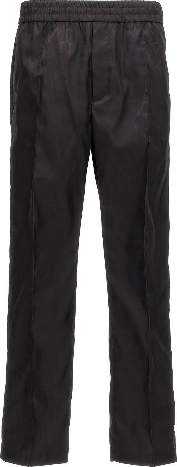 Black Polyamide Casual Pants