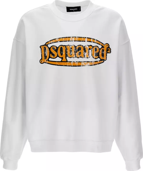 White Cotton Sweatshirt
