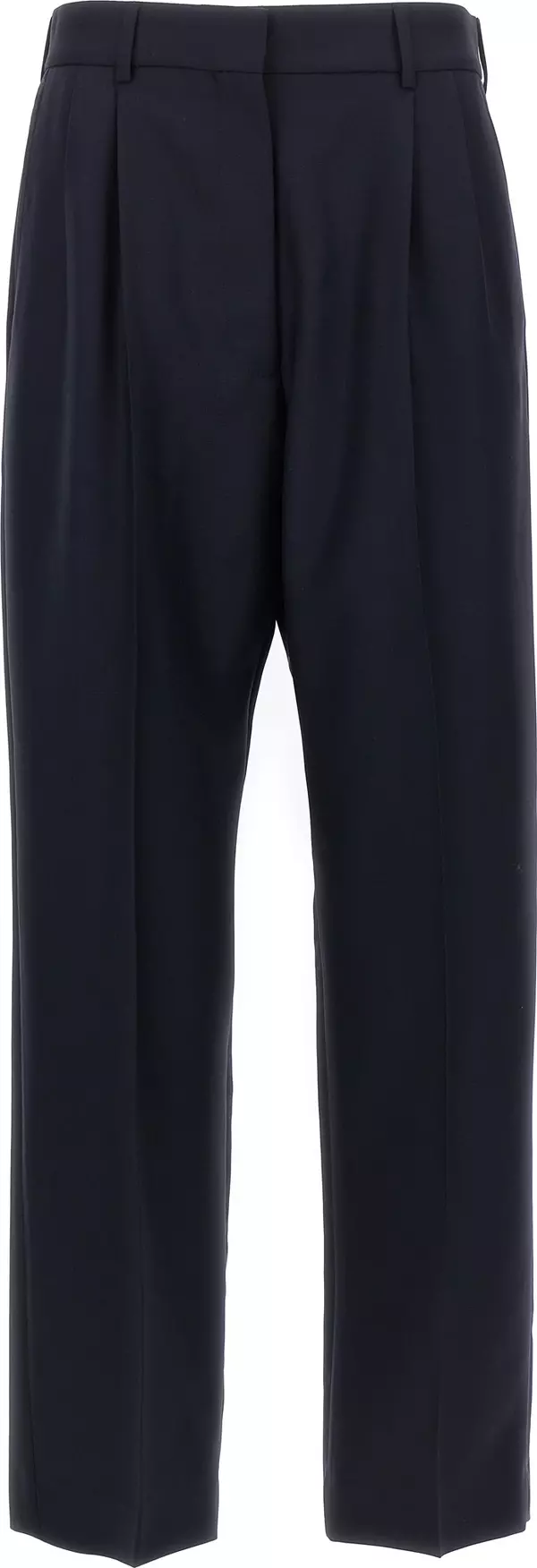 Blue Virgin Wool Pants