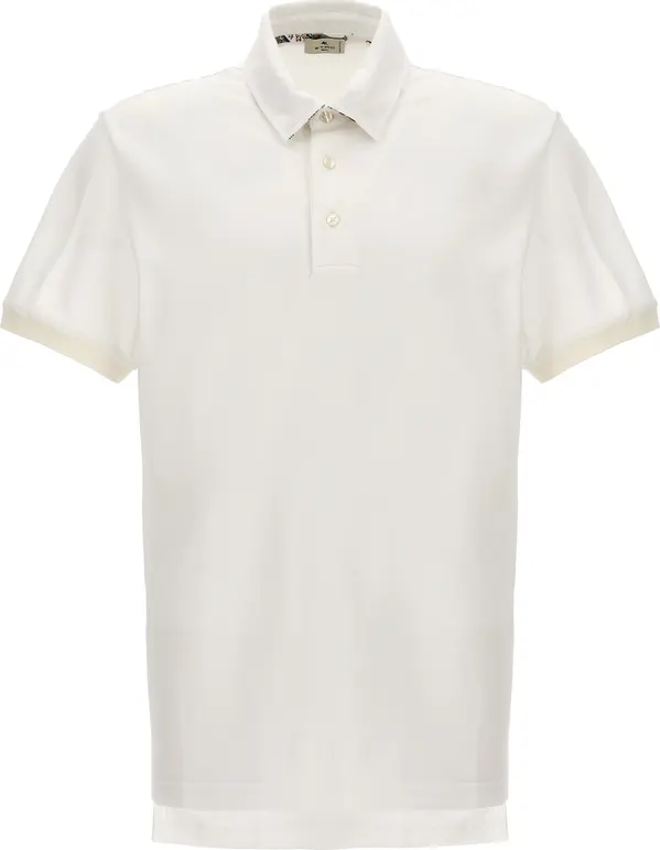 White Cotton Polo Shirt