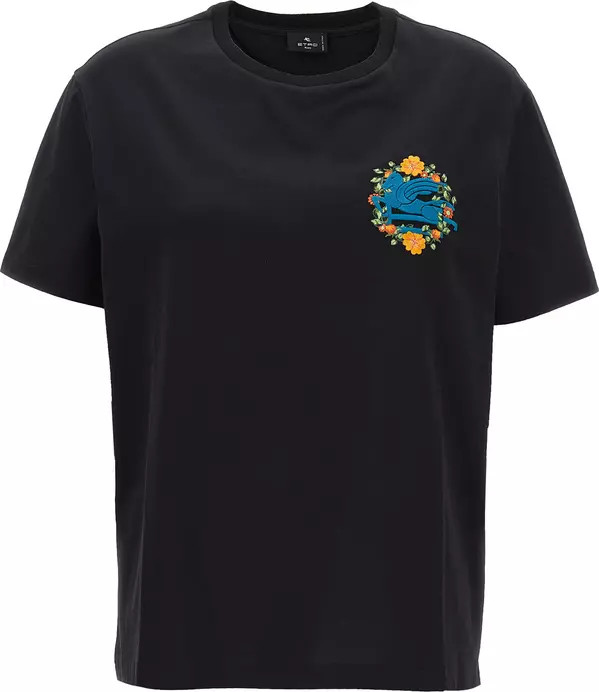 Black Cotton T-Shirt