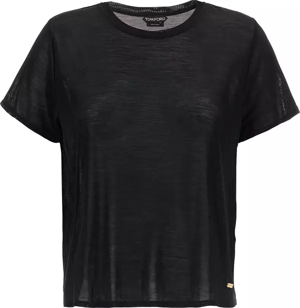 Black Silk T-Shirt