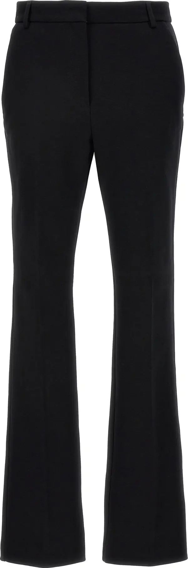 Black Cotton Casual Pants
