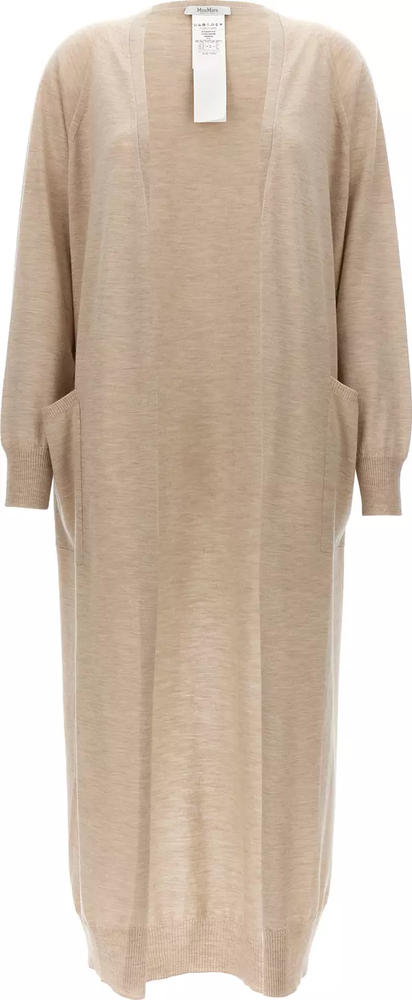 Beige Cashmere Cardigan